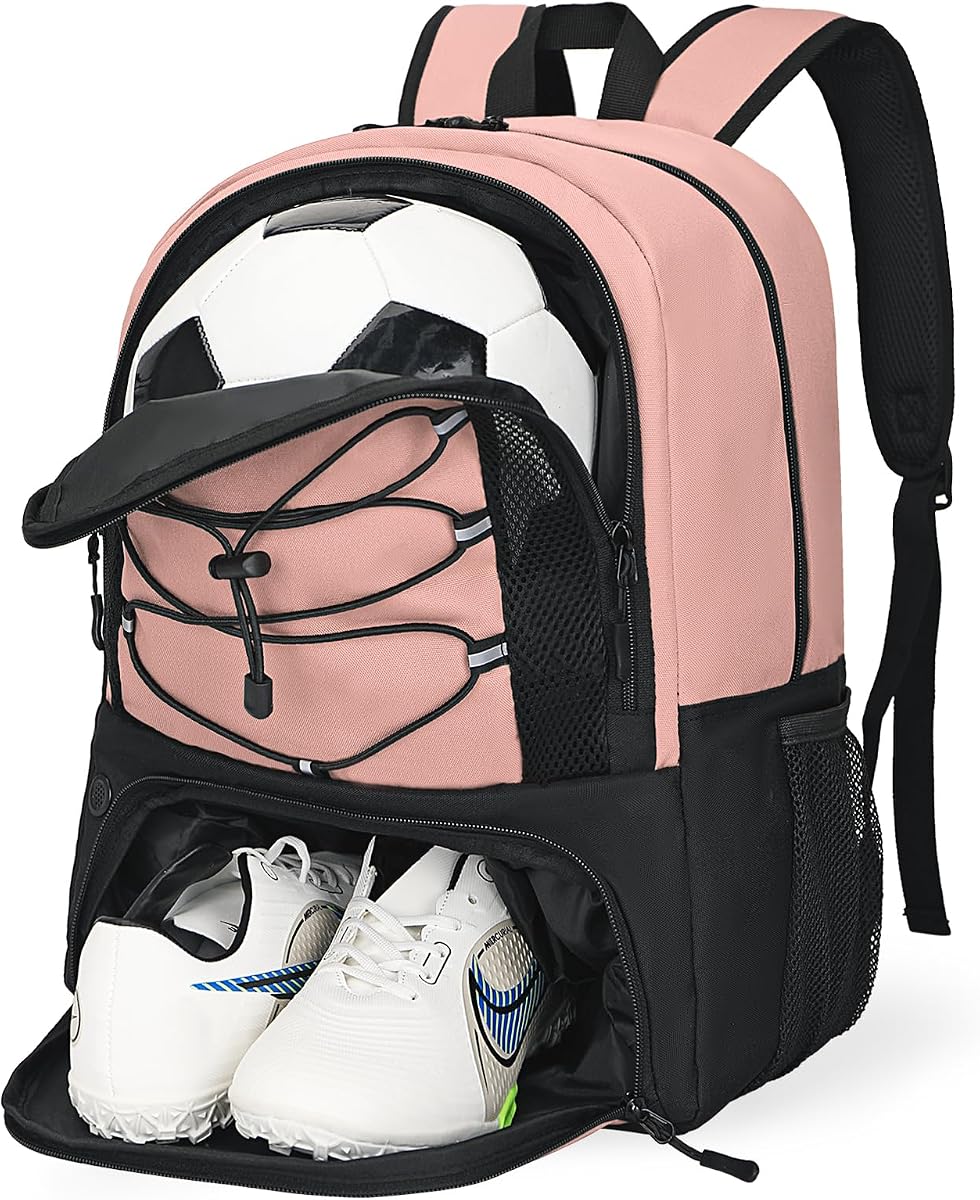 Soccer Bag, Basketball Bag with Ball Compartment & Shoe Compartment,Large Soccer Backpack for Basketball,Gym,Football