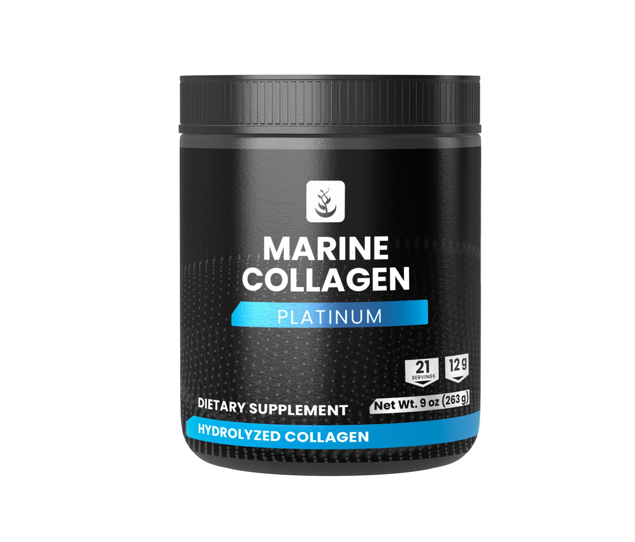 PURE ORIGINAL INGREDIENTS Hydrolyzed Marine (Fish) Collagen, 9 oz, Always Pure, No Fillers 9 Ounce (Pack of 1)