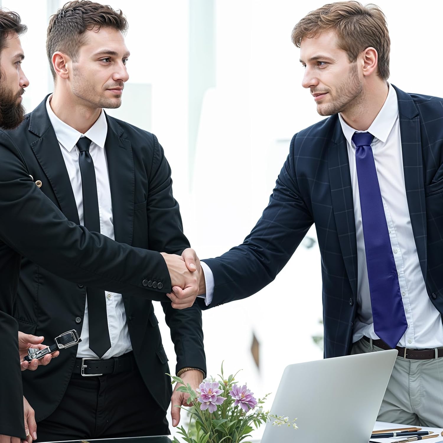 12 PCS Ties for Men - Elegant Mens Ties Set for Formal Occasions, Weddings, Business - Corbatas para Hombres Elegantes - Image 6