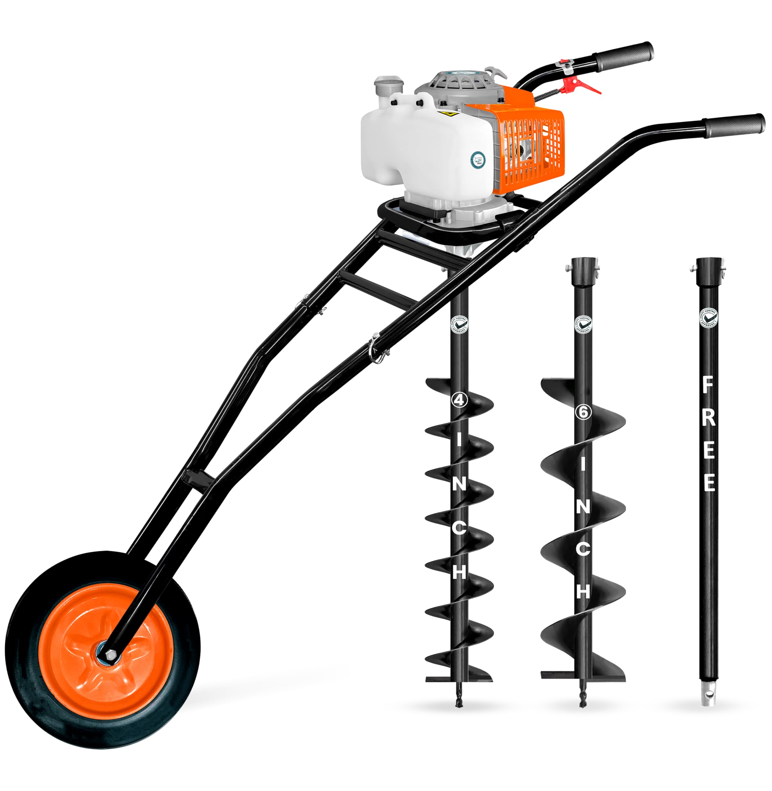 DVI Earth Auger Pin & Lock Set - Rustproof & Secure -13 DVI Earth Auger Pin & Lock Set - Rustproof & Secure -13