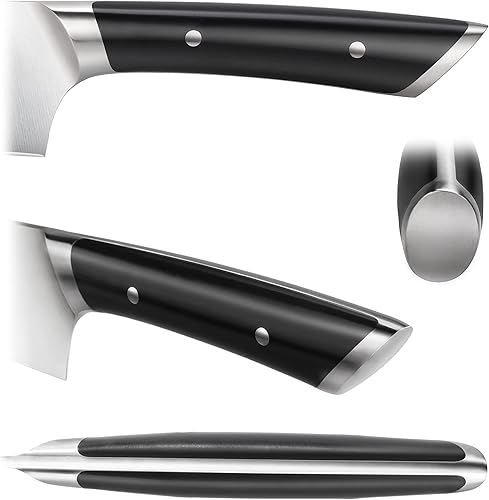 Miniatura 9 de Cangshan HELENA Series - Juego de cuchillos de iniciación forjados de acero alemán (blanco, 3 piezas)