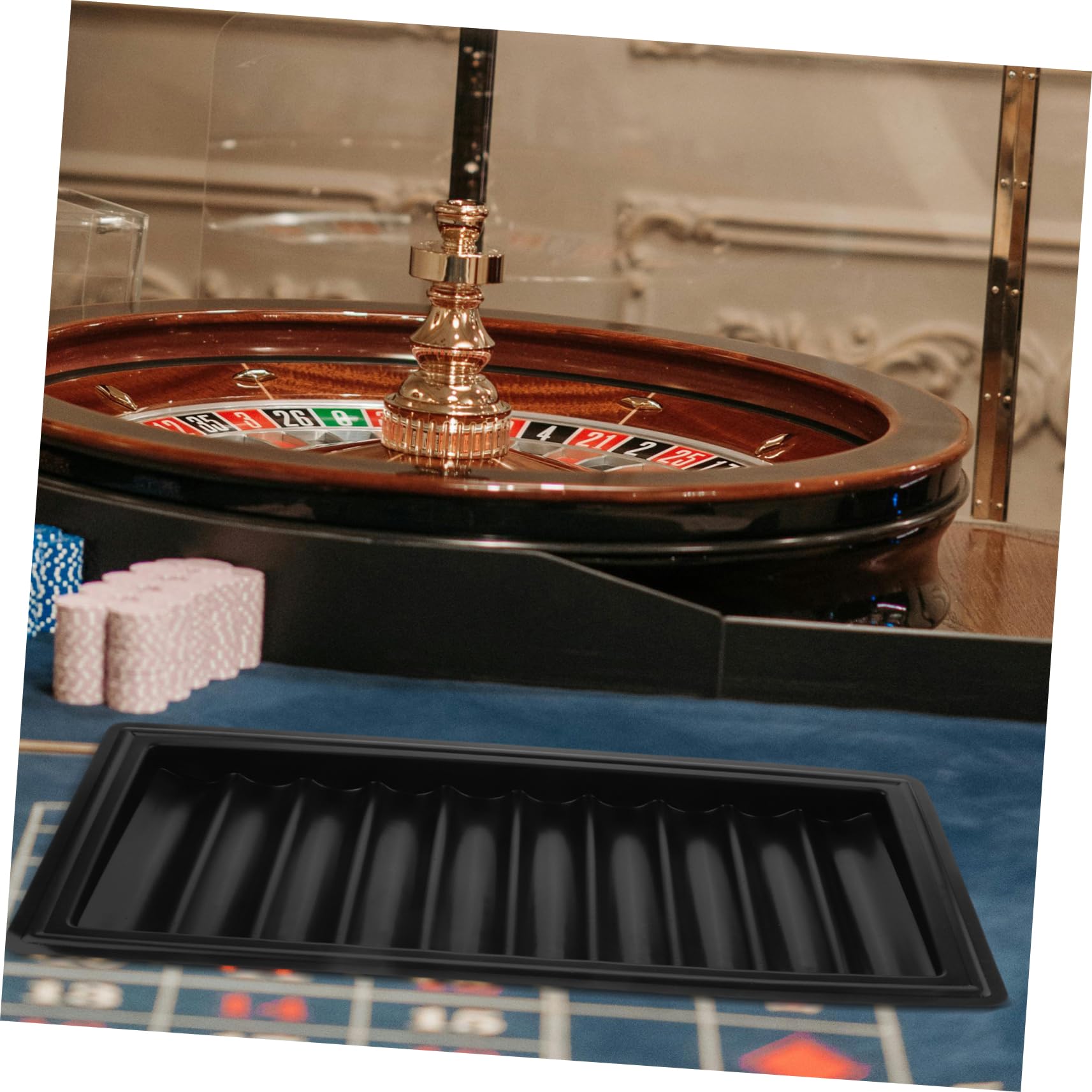 YARNOW Scatola Porta Fiches da Poker in Acrilico Trasparente, Compatta, per 500 Pezzi, per Poker e Giochi da Tavolo