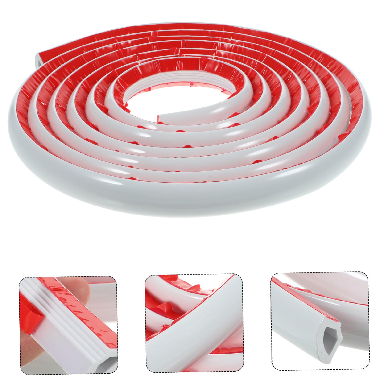 Operitacx Moldura Autoadhesiva para Esquinas de Pared Flexible y Duradera Tira de Recorte de Metros para Bordes de Armarios y Techos Fácil de Cortar y Pegar Superficies