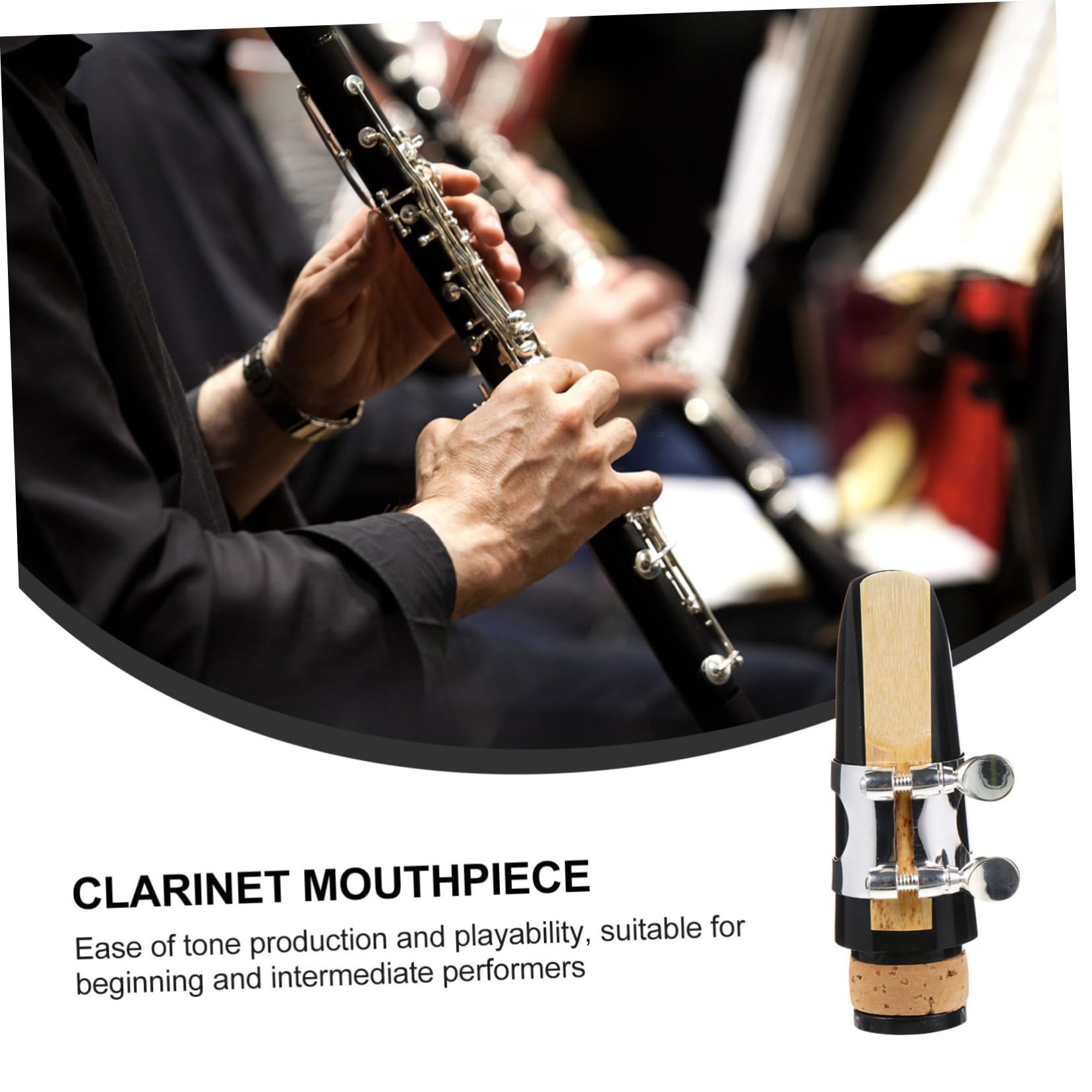 HEMOTON 3 Sätze Schwarzrohr-flöten-set Klarinettenblatt Professionelle Klarinette Zubehör Für Musikinstrumente Bassklarinette Ersatzteile Für Klarinette Instrumentenzubehör Plastik