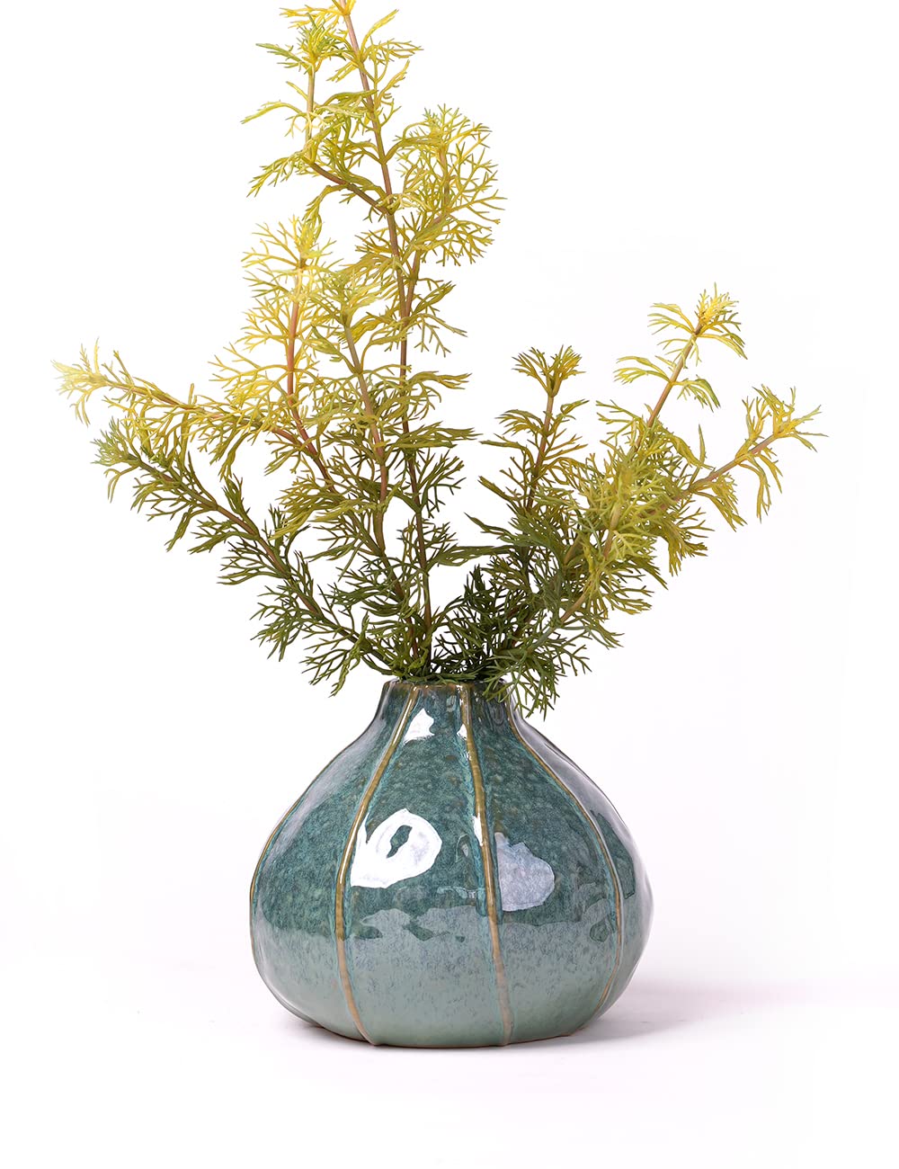 HAUCOZE Cerámica Jarrones Salon Decorativa Escultura Flores Figura Regalo Modern Estatua Interior Arte Decoración del Hogar 16cm