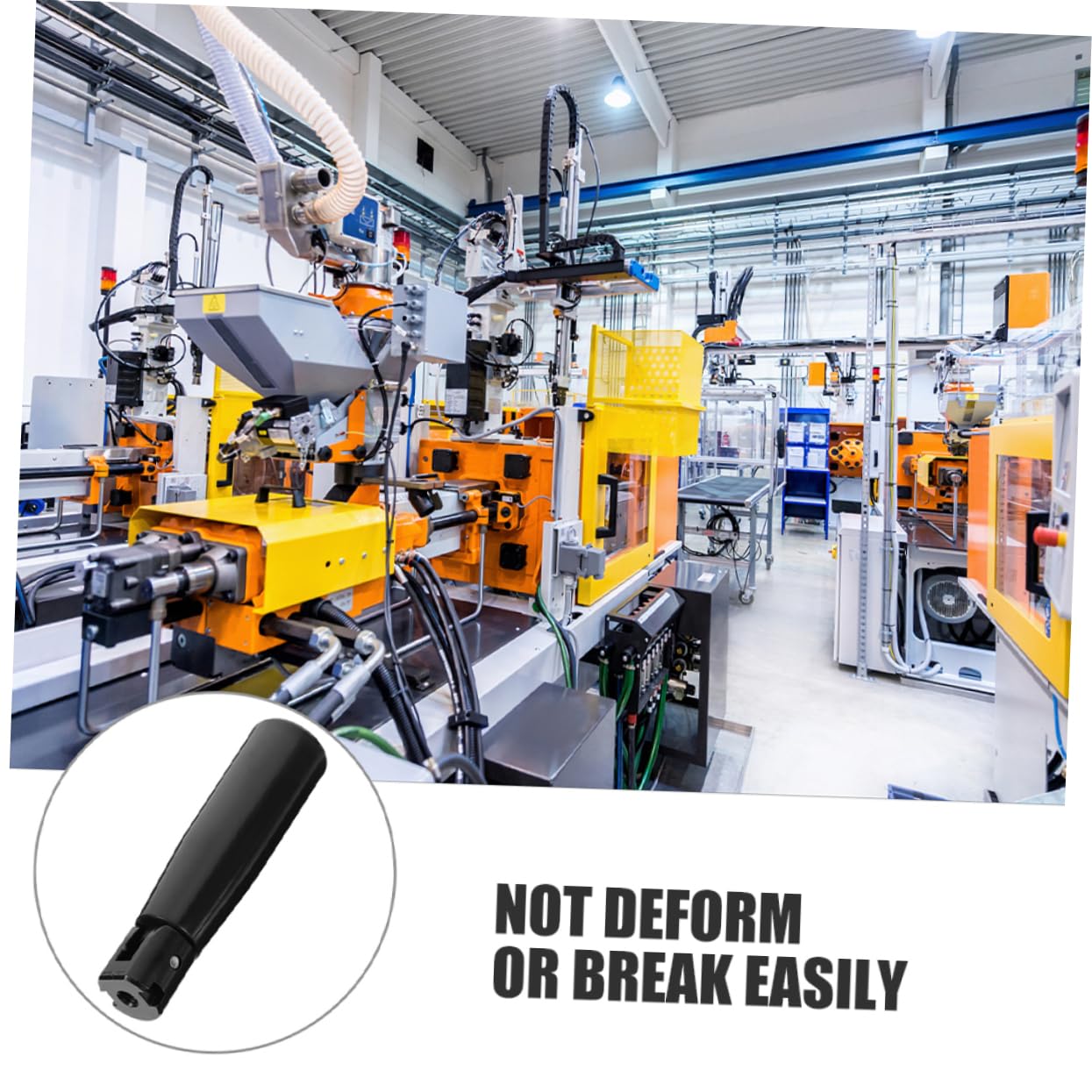 OSOLADY Foldable Handle Clear Hinges Machine Hydraulic Tonnes Screws Car Power Shifter Foregrip Handles Winch Handwheel 90 Degree Hinge Threaded Hatchet Tool Wagon Wheelbarrow Black Nylon