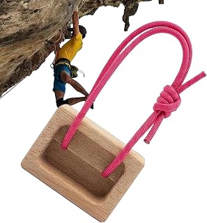 Hangboard Escalada En Roca - Equipo De Madera Portátil Para Entrenamiento Compacto - Estructura De Madera Para Escalada | Para Ejercicio De Dominadas Fitness Al Aire Gimnasio En Casa Viaje Puerta Pare