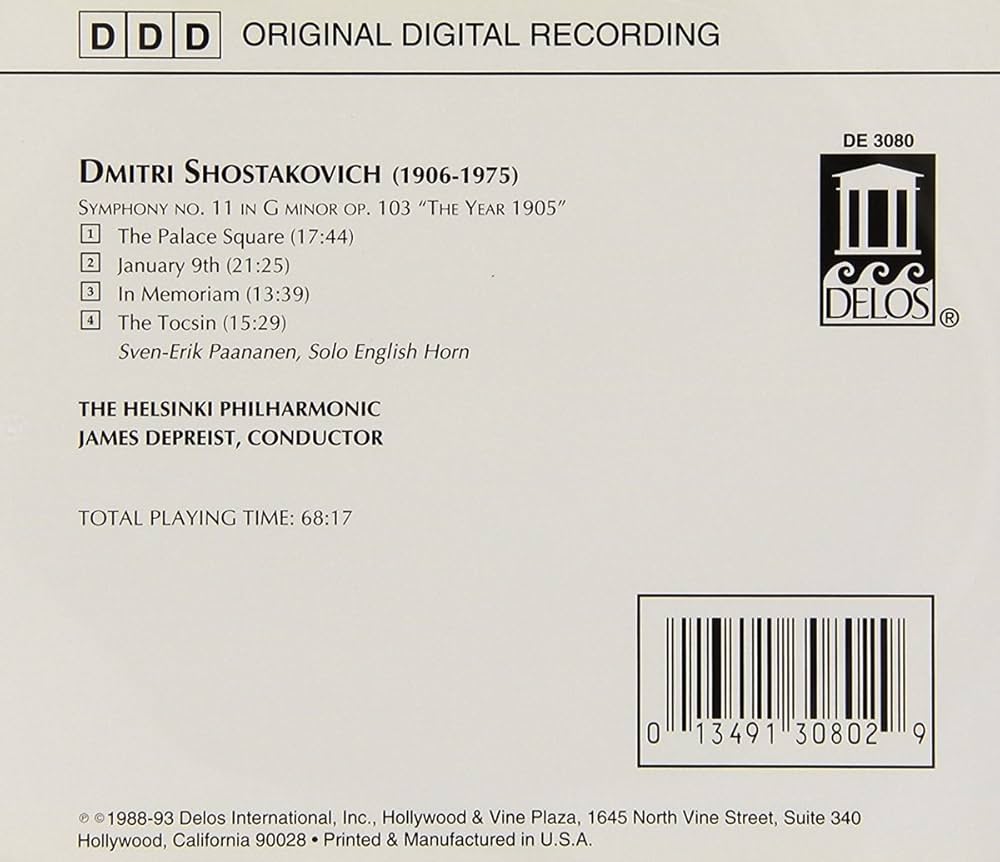 Dmitri Shostakovich, James DePreist, Helsinki Philharmonic