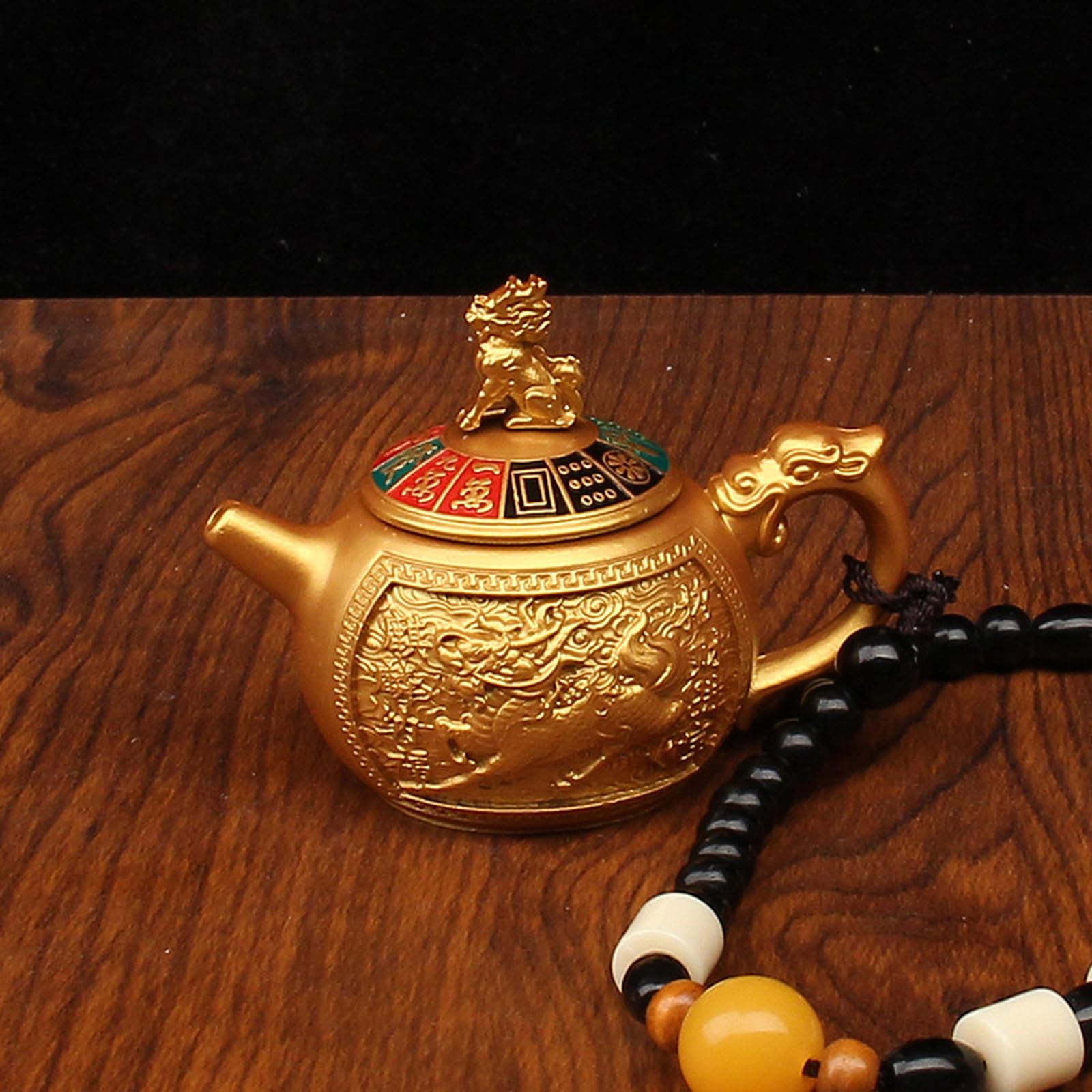NBKLSWSUI Handmade Brass Handicraft Sculpture For Men's Office Desk&man Cave Vintage Decor Unique Feng Shui, 4