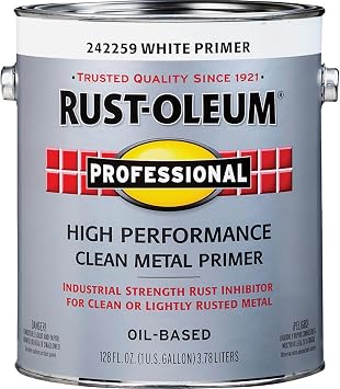 Rust-OLEUM 242259 Professional Gallon White Clean Metal Primer