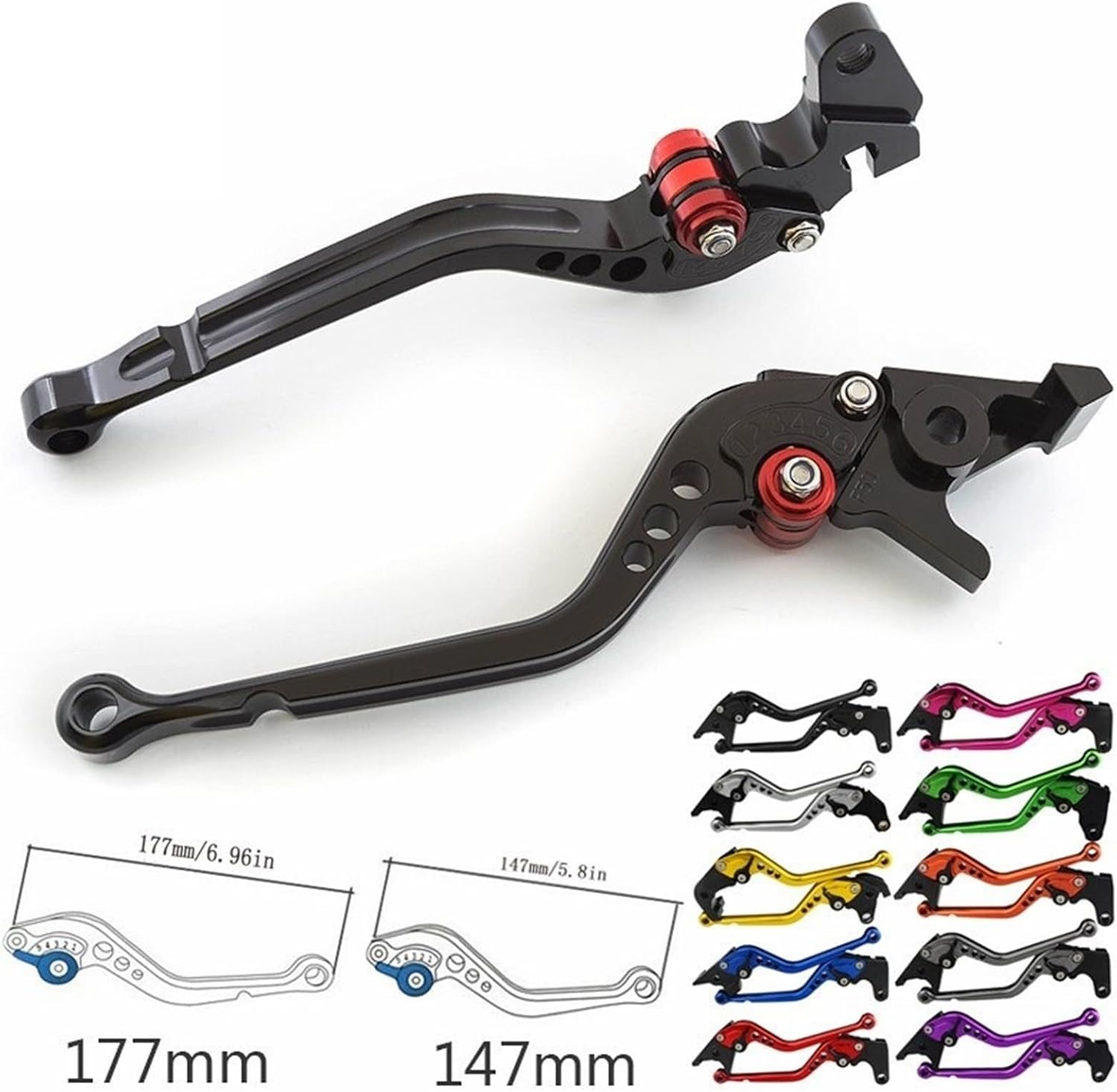 CNC Adjustable Motorcycle Brake Clutch Lever image 2