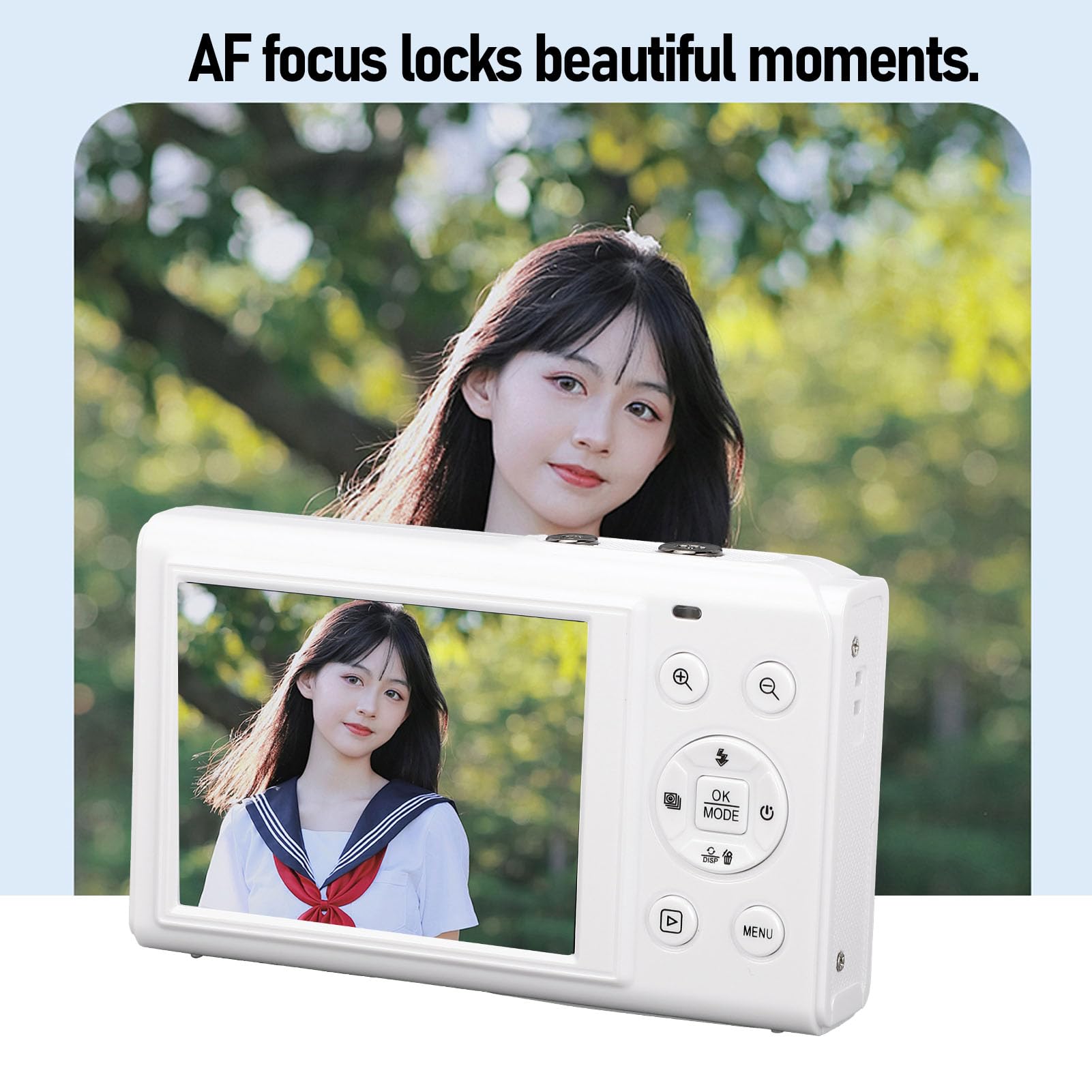Bewinner Fotocamera Digitale 5K per Fotografia, Videocamere per vlog Wi-Fi da 80 MP con Flash Integrato, Doppio Schermo da 2,8 Pollici e 1,5 Pollici, Videocamera con Zoom Digitale 18X e (64GB)