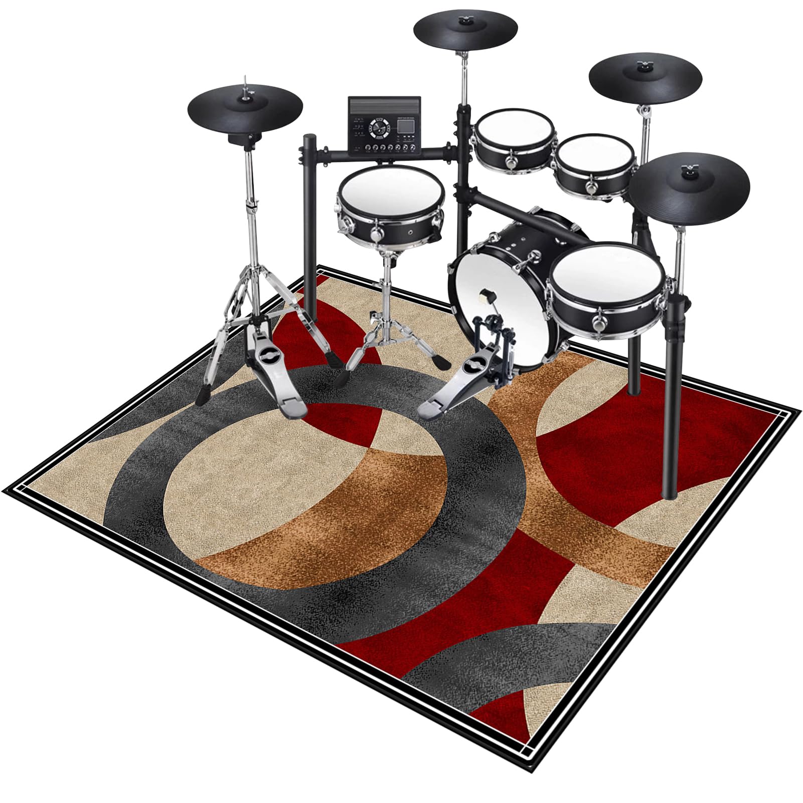 Tapis de tambour insonorisé anti-vibration pour batterie électronique en studio