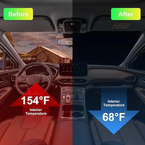 Miniatura 6 de Funda para coche SUV (191-207 pulgadas) - Ajuste universal, impermeable, Oxford Dupont, para todo tipo de clima, protector contra granizo,