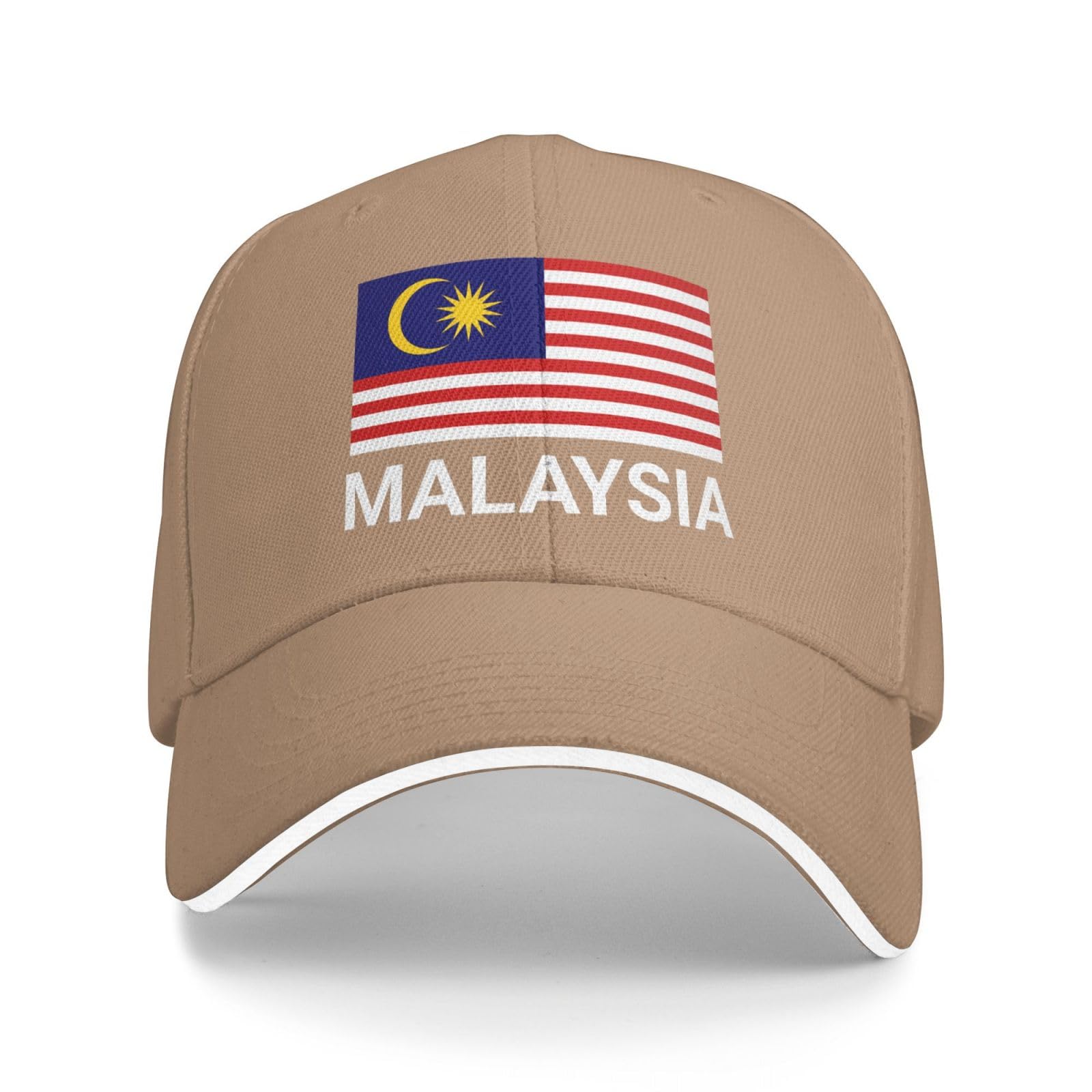 Support Malaysia Flag Hat Malaysian Caps for Men Women I Stand with Malaysia Baseball Cap Trucker Hats Natural — image 1