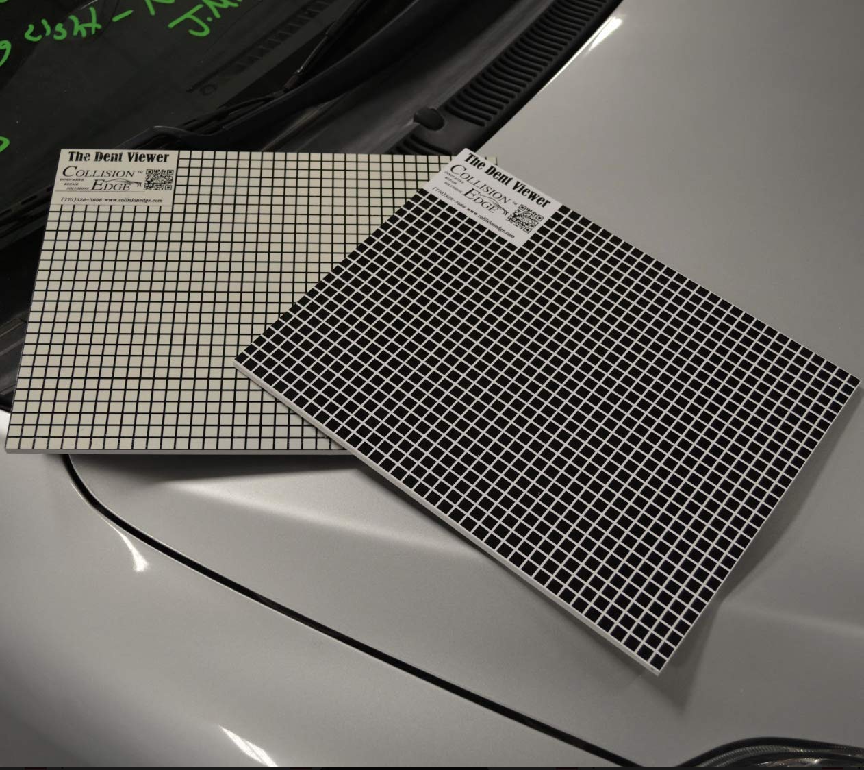 The Dent Viewer - Reflective Line Board Double Sided for Light & Dark Cars Durable Made in USA