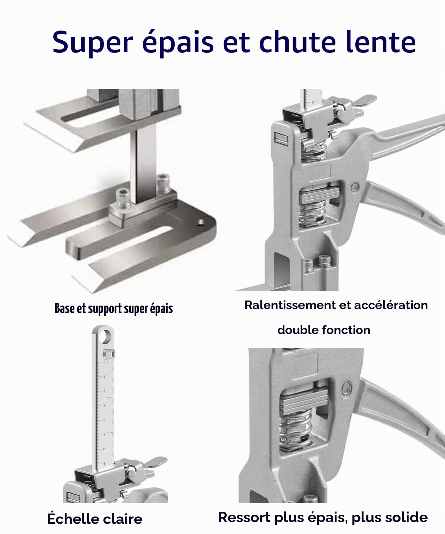 Bras de levage à main pour économiser de la main-d'œuvre - Régulateur de hauteur - Outil de levage à la main - Cric pour installer des portes d'armoires et des panneaux en bois