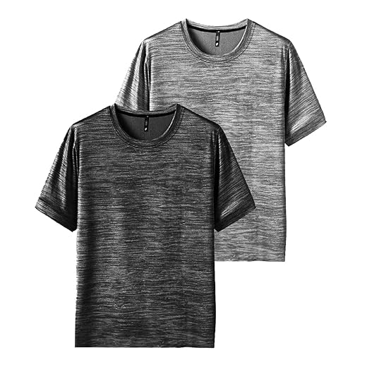 Kit 2 Camisetas Masculinas Dry Fit para Academia, Treino, Fitness, Plus Size