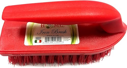 Miniatura 2 de Uniware Cepillo para fregar en forma de hierro para el hogar con mango de agarre cómodo, fabricado en Italia (rojo)