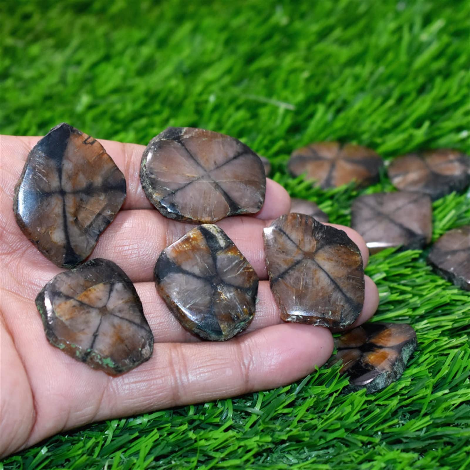 Cristallo Naturale Grezzo 2pc Gemstone Naturale Grumo Crudo Staurolite lucidato Fairy Cross Pietra Minerale Specimen Reiki Healing Quartz Crystal