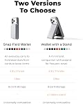 MOFT Magsafe Wallet, 8-Card Holder, Magnetic Phone Stand with Pull to Access Design, RFID Blocking, Angle Adjustment & MOVAS Minimalist Snap Field Wallet for Men Travel Essentials,Peony