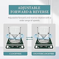 Vista 4 de Mezclador agitador magnético de 50 L, gran capacidad, placa de agitación de 13 x 13 pulgadas, ajuste de sincronización digital y velocidad