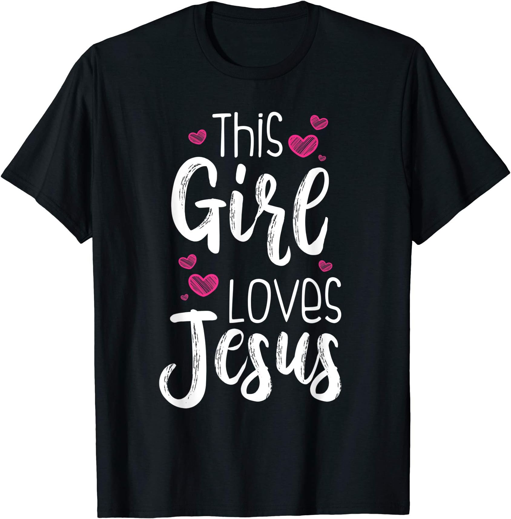 Cute Love Religion Faith Women Youths DesignsThis Girl Loves Jesus Gift For Christian Teen Kid Cool Women T-ShirtOEKO-TEX STANDARD 100