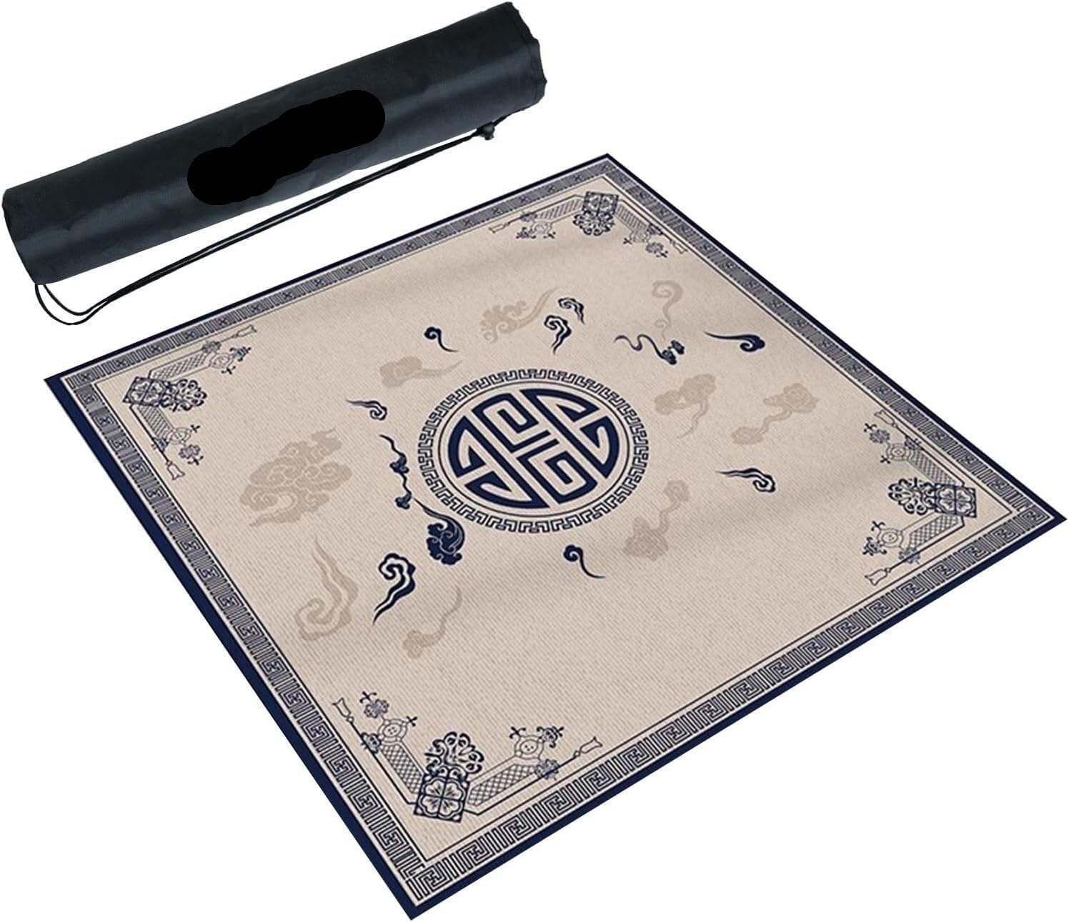 Mahjong Mat,Anti Slip and Wear-Resistant Table Cover,Tablecloth for Poker Card Games.
