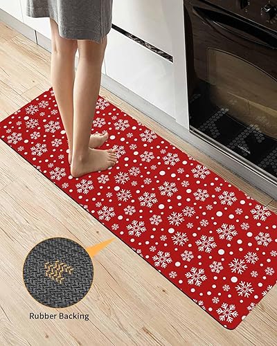 Miniatura 4 de Tapete de baño con copos de nieve de Navidad para bañera, antideslizante, de secado rápido y absorbente, tierra de diatomeas, fregadero, dormitorio,