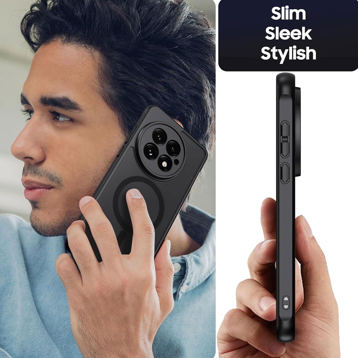 Advanced | For OnePlus 13 Case Cover with Magnetic, Compatible with Magnetic Chargers, Slim Translucent Matte Phone Case – Anti-Scratch Soft Bumper Protective Cover 2026 - view 6