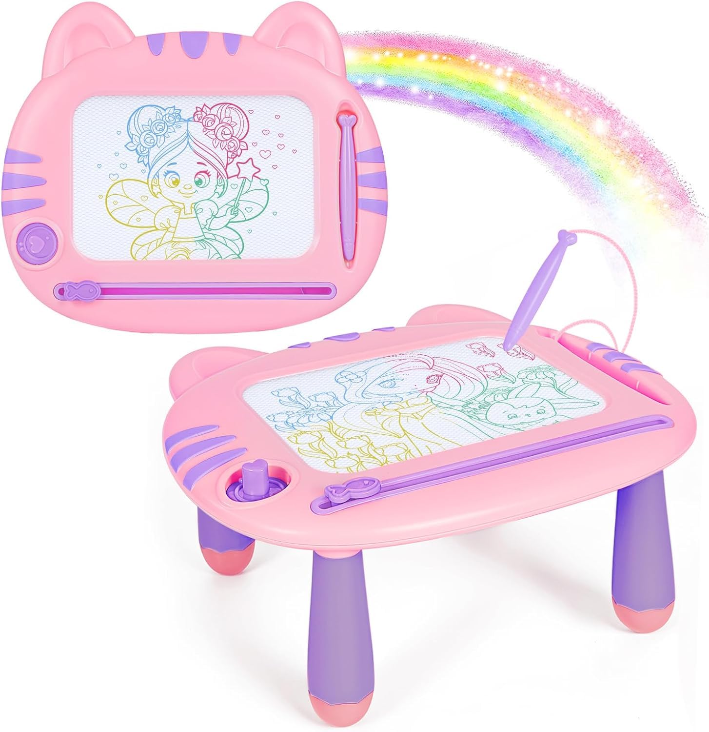 Toddler Toy, Toy for 1-3 Years Old Girls, Magnetic Drawing Doodle Board for Toddlers 1-3, Learning Educational Baby Children's Toy for 12 Months 1 2 3 Year Old Girls, Toddler