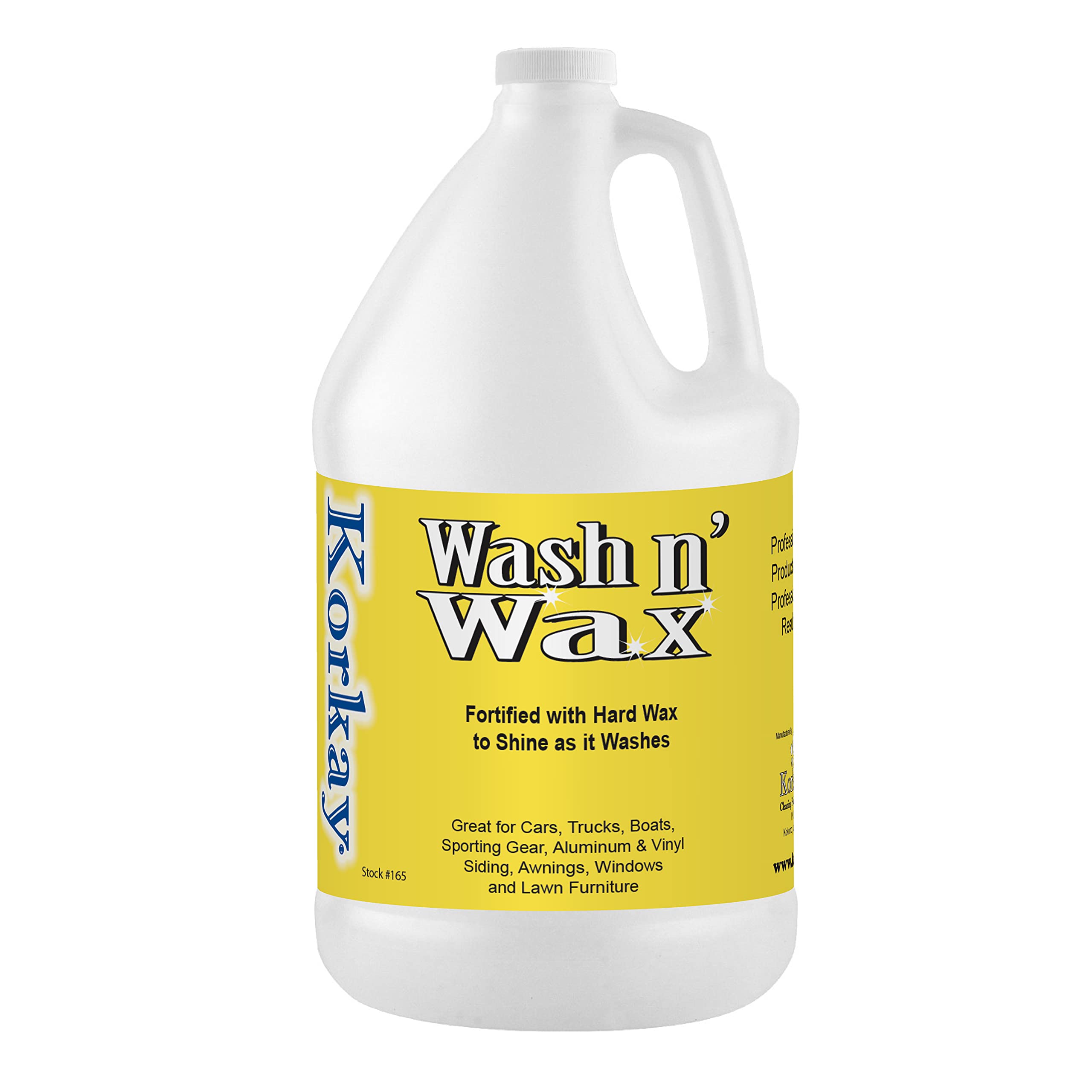Korkay Wash n' Wax 1 gallon bottle