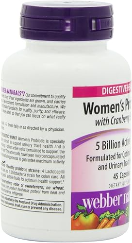 Miniatura 6 de Webber Naturals Cápsulas probióticas para mujer, 45 unidades