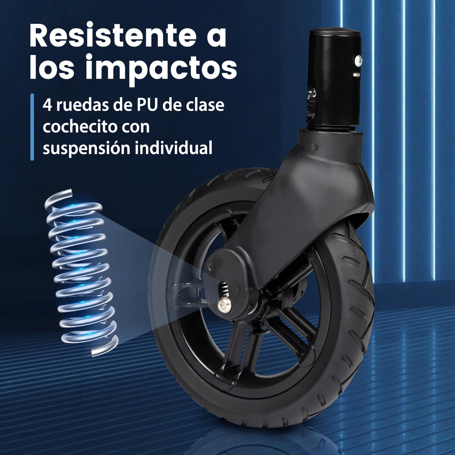 Sekey Carro Plegable Infantil con Techo para 2 Niños 100KG, Carrito de Transporte Plegable para Niños con Manija Empujadora, Ruedas de PU a Prueba de Golpes y Frenos 110L, SS5050, Gris