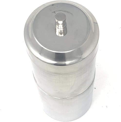 Miniatura 4 de Filtro de café para filtro de café del sur de la India, acero inoxidable, plata, capacidad de 25.4 fl oz