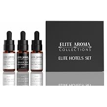 Elite Hotel Fragrance Oils Gift Set 3 Pack - Midnight Aura, Divine Essence, Global Opulence - Luxury Hotel Scents for Diffusers & Aromatherapy - 0.3