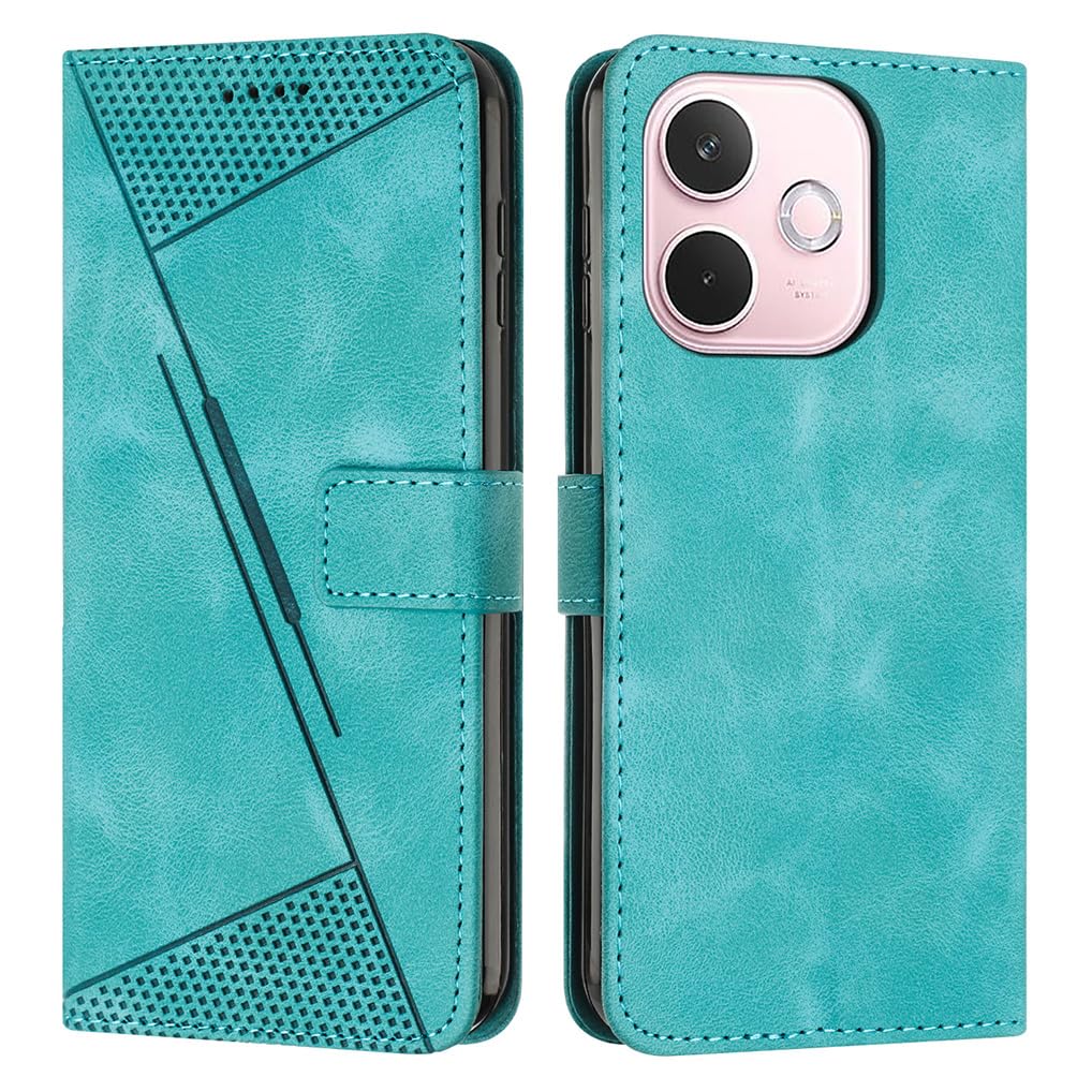 SEAHAI Cover per OPPO A5 Pro 5G/4G, Flip Custodia in Pelle
