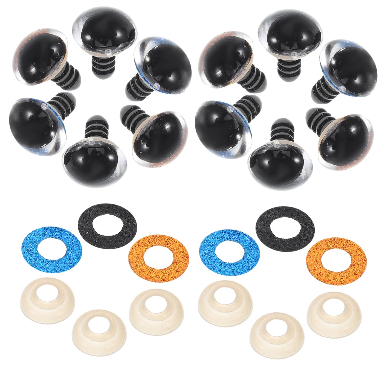 ARTIBETTER Plush Toy Eyes Mm Safety Eyes for Crochet Toys for Crafts for Stuffed Animals Halloween Decor