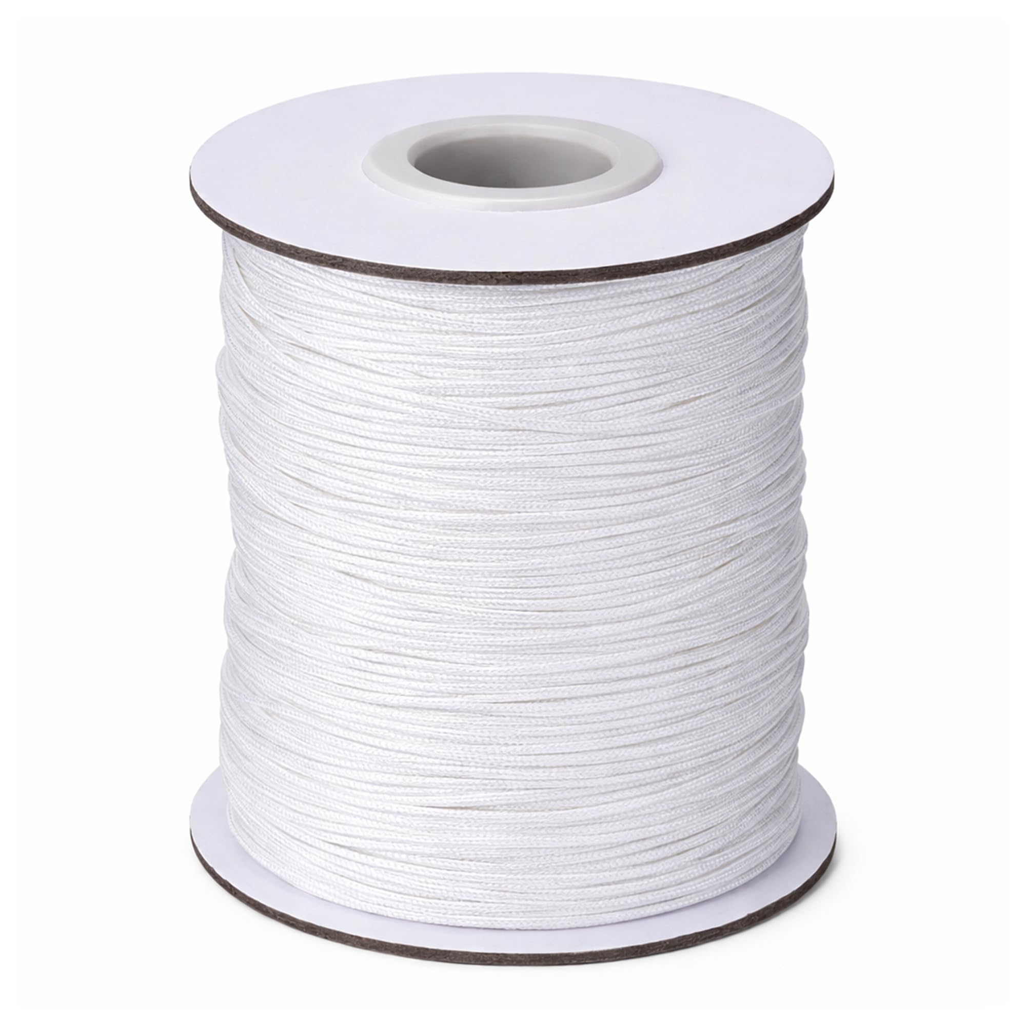 Cordón trenzado de nailon blanco de 2 mm para persianas y manualidades, rollo de 250 metros