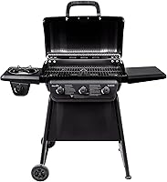 Vista 4 de Char-Broil® Serie Clásica™ Parrilla de gas propano con 3 quemadores con quemador lateral con convección de acero inoxidable - 463773817-P2