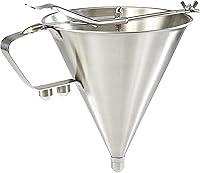 Vista 1 de Winco Embudo de confitería de acero inoxidable con 3 boquillas mediano
