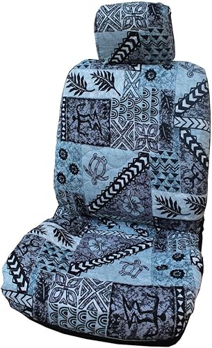 Fundas hawaianas para asiento de coche (gris tapa, bolsa de aire lateral)
