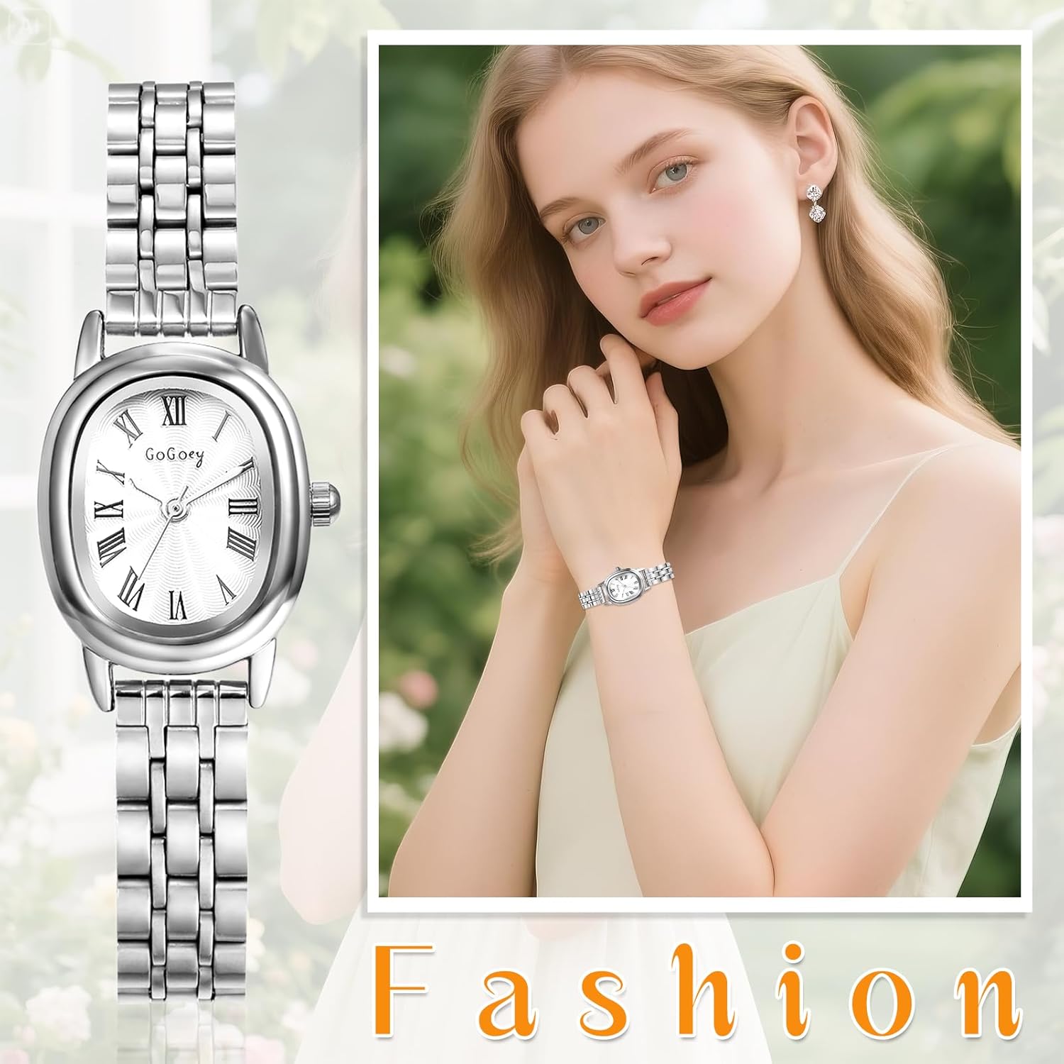 Avaner Women's Bracelet Wrist Watches: Ladies Gold Silver Vintage Retro Oval Stainless Steel Band Analog Quartz Elegant Classic Watch - Image 5