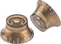 Vista 5 de 6 perillas para sombrero de guitarra Yootones compatibles con Epiphone Les Paul guitarra eléctrica bajo (dorado)