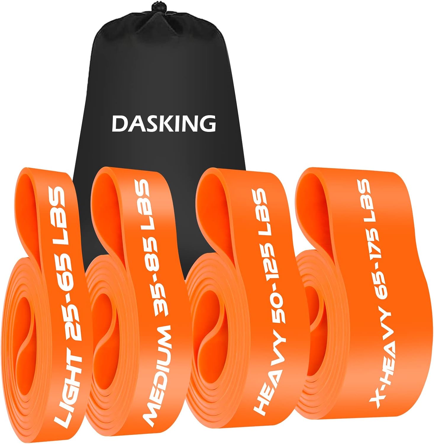 DASKING Resistance Bands, Pull up Assistance Bands Set with 4 Exercise