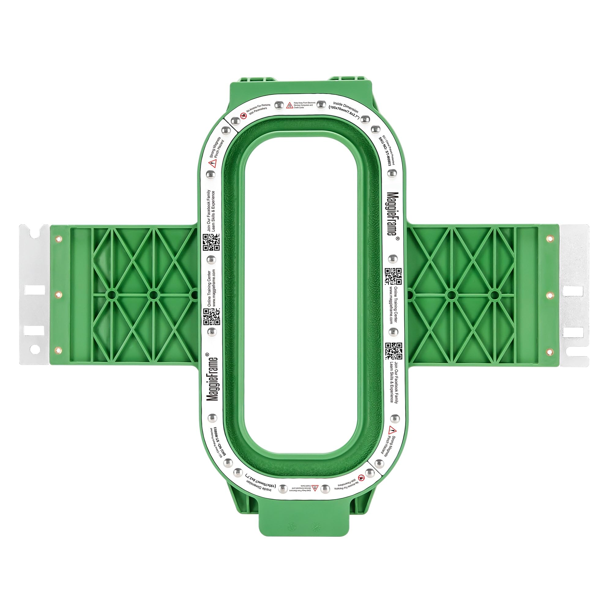 Brewland Bastidor de bordado magnético 195x70mm para Baby Lock Venture | Compatible con Baby Lock ENT10, Enterprise, BNT10, Valiant, Alliance, Capella, Array 6, Endurance 6, Intrepid; 7.6x2.7inch