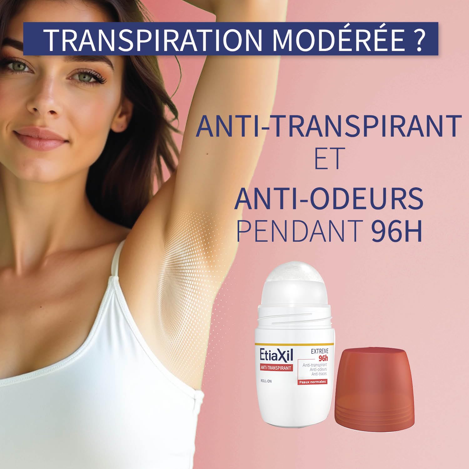 ETIAXIL Dezodorant antyperspiracyjny Roll on 50 ml 96 godzin Ekstremalne