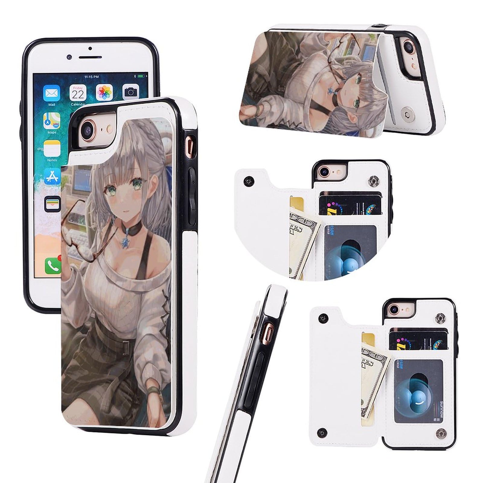 Amazon.co.jp: 白銀ノエル VTuber iPhone Se ケース 第2世代 第3