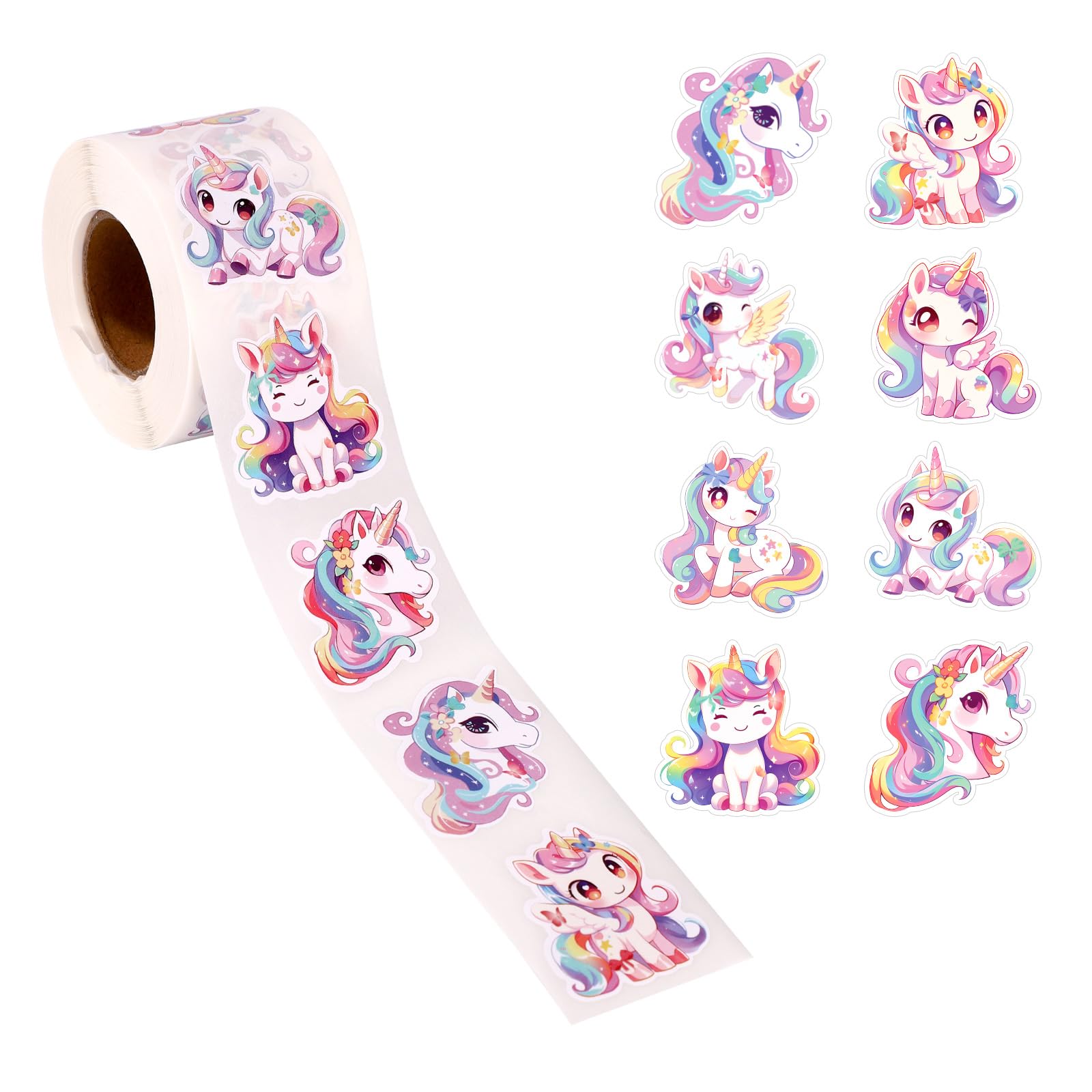 100 pz Unicorno Adesivi, Simpatico Estetico Unicorno Adesivi Impermeabili, Adesivi In Vinile per Bottiglia D'acqua, Computer Portatile, Telefono, Skateboard Adesivi per Adolescenti Ragazze K | IT