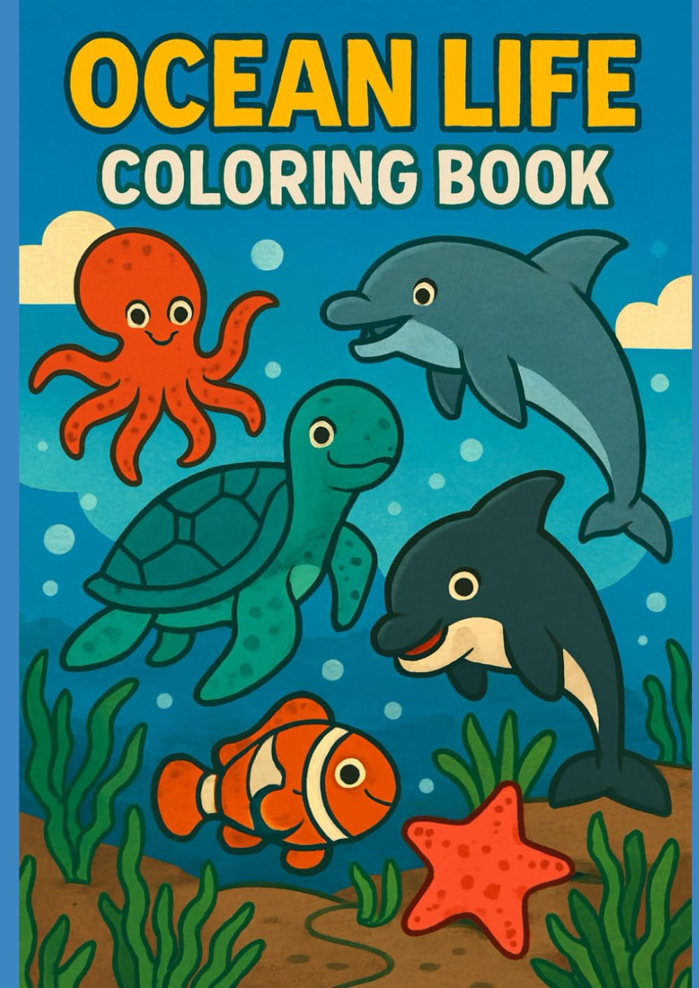 Ocean Life Coloring Book (Kids Coloring Books)